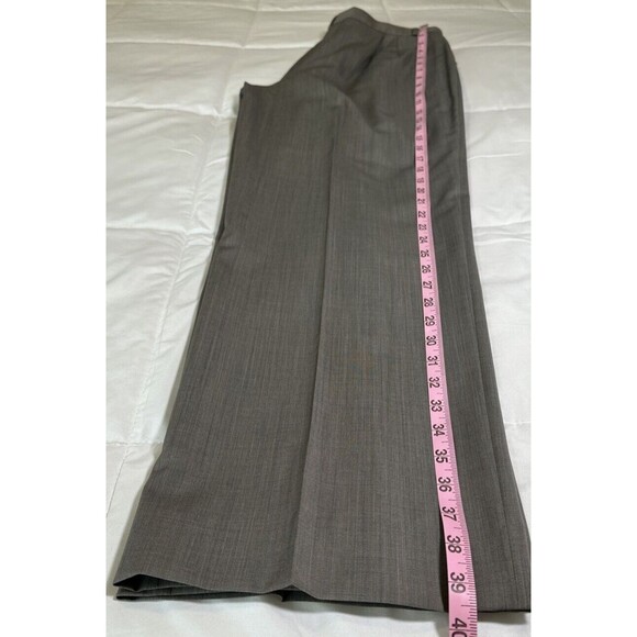 Zanella Women's 100% Virgin Wool High Waist Dress Pants Size 12 Made in Italy - Picture 11 of 14